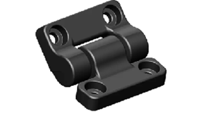 Reell Nylon constant torque positioning hinge MH12-series, asymmetrical