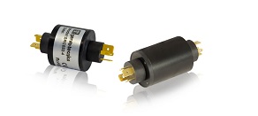 Slip ring with Faston connectors for signals or power