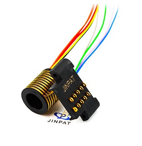 modular drum slip ring with hollow shaft for signals (gold/gold contacts)